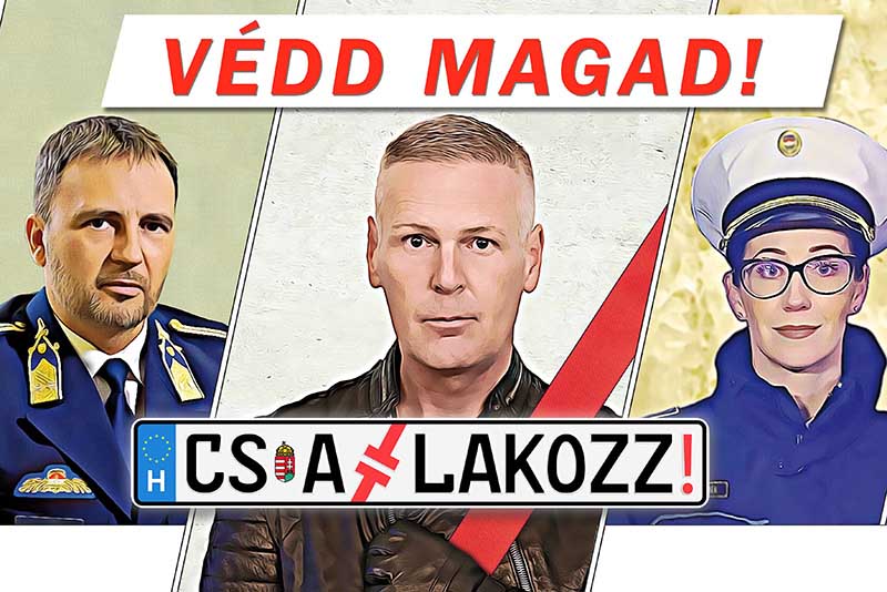Foto 1. Védd Magad! ORFK-OBB Berzai Zsolt, Tordai István, Tokodi Panna